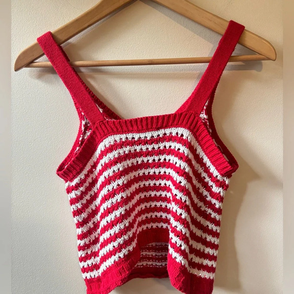 Freshman Red and White Striped Tank Top - Picture 4 of 7